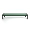 Frog Furnishings Green 8' Heritage Backless Bench with Black Frame PB 8GREBFHERBAC - alternate 2